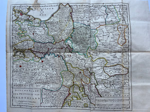 Gelderland - Tegenwoordige Staat der Vereenigde Nederlanden - Isaäk Tirion - 1741 - bijzonder fraaie uitgave met 11 extra prenten