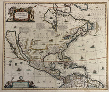 Afbeelding in Gallery-weergave laden, Noord-Amerika North America - J Janssonius - 1653