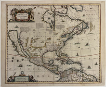 Afbeelding in Gallery-weergave laden, Noord-Amerika North America - J Janssonius - 1653