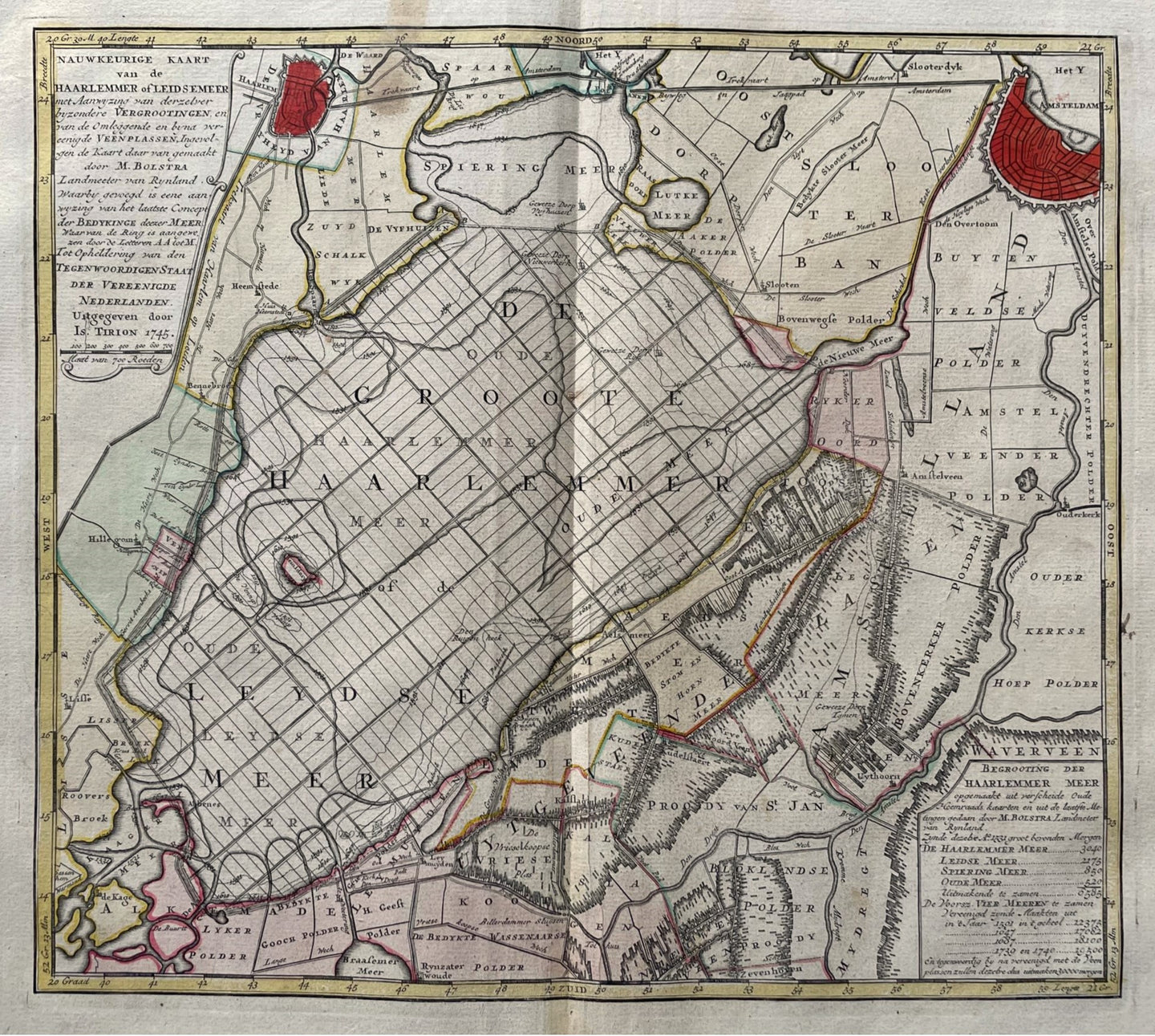 Haarlemmermeer - I Tirion - 1753