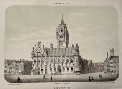Middelburg Stadhuis - L van Hoogstraten / JC Loman jr - 1857