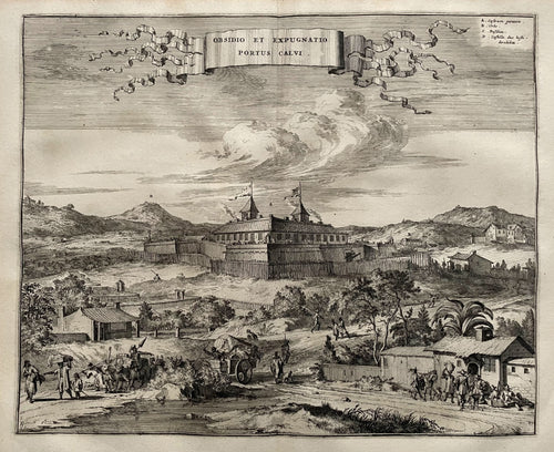 Brazilië Porto Calvo Brazil - A Montanus - 1671