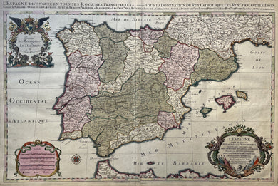 Spanje Portugal Spain - Alexis Hubert Jaillot / Nicolas Sanson - 1692
