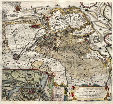 Zeeland West Zeeuws-Vlaanderen België Brugse Vrije Cadzand Sluis Knokke Brugge - CJ Visscher / P Kaerius - 1622