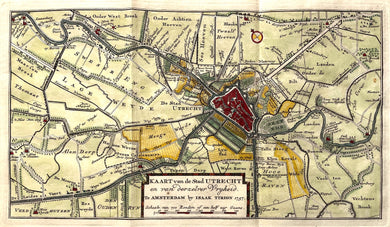 Utrecht Stad met omgeving - I Tirion - 1764