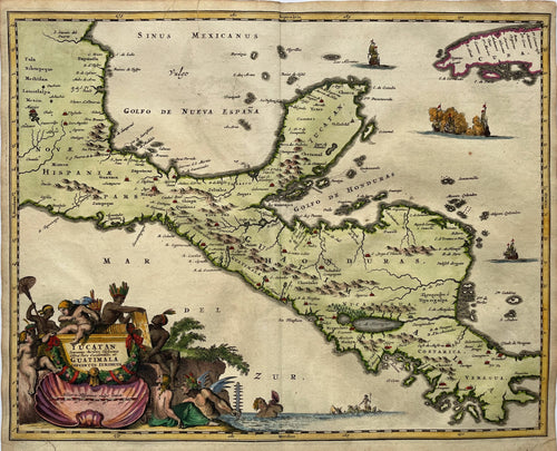 Mexico Yucatan Honduras Guatemala Costa Rica Central America - A Montanus - 1671