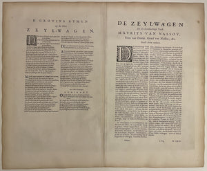Scheveningen Zeilwagens - J Blaeu - 1649