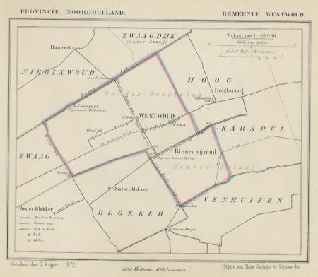 WESTWOUD - Kuijper/Suringar - 1872