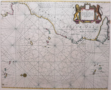Afbeelding in Gallery-weergave laden, Afrika Noordwestkust met Azoren, Canarische en Kaapverdische eilanden - P Goos - ca 1665