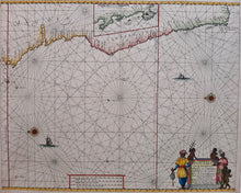 Afbeelding in Gallery-weergave laden, AFRIKA Zeekaart Zuidwest Afrika en Kaap de Goede Hoop - Hendrick Doncker - 1659