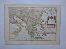 Afbeelding in Gallery-weergave laden, Griekenland Balkan Italië Greece Balkans Italy - AH Jaillot / N Sanson - 1700