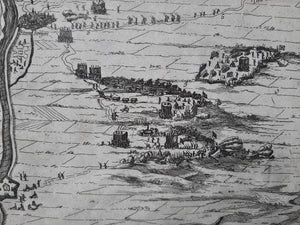 Bergen op Zoom en omgeving tijdens beleg 1622 - Abraham Verhoeven - 1622