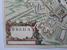 Afbeelding in Gallery-weergave laden, Breda Stadsplattegrond in vogelvluchtperspectief - G Leti - 1690