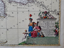 Afbeelding in Gallery-weergave laden, Frankrijk Engeland Zeekaart Het Kanaal La Manche The English Channel France England Chart - Nicolaes Visscher - circa 1690