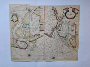 Texel Maas Rotterdam Voorne-Putten Zeekaart - H Doncker - 1686