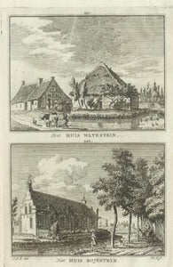 AMERONGEN Wayestein en Royestein - H Spilman - ca. 1750