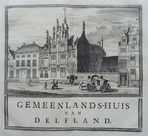 Delft Gemeenlandshuis - R Boitet - 1729
