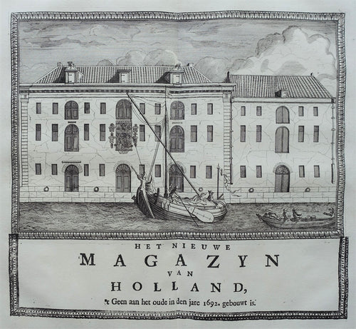 Delft 'Het Nieuwe Magazyn van Holland' - R Boitet - 1729