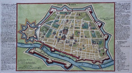 Italië Italy Ferrara - G Bodenehr - ca. 1725
