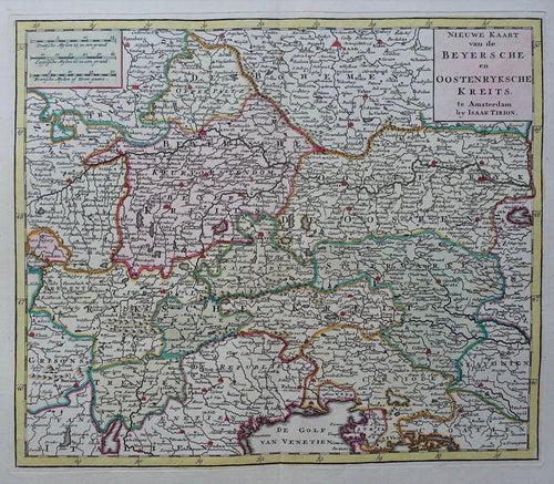 Oostenrijk Austria Duitsland Beieren Germany Bavaria - I Tirion - 1753