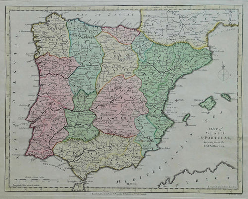 Spanje Portugal Spain - R Wilkinson - 1794