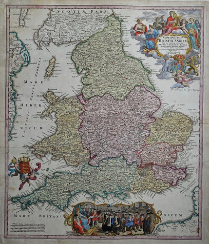 Engeland British Isles England  - JB Homann - ca 1730