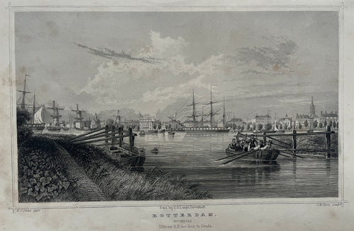 ROTTERDAM Boompjes - JL Terwen / GB van Goor - 1858