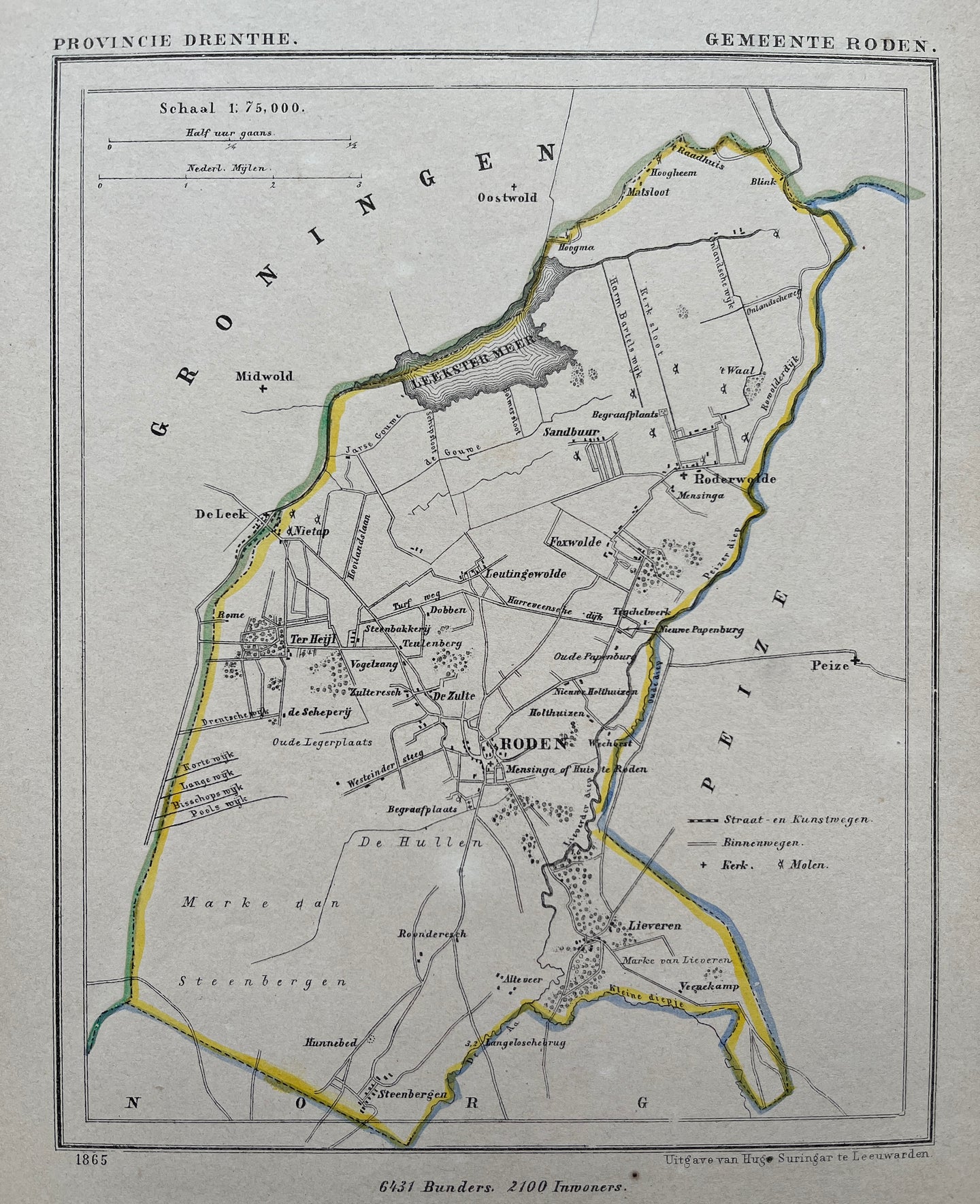 RODEN - J Kuijper / H Suringar - 1865