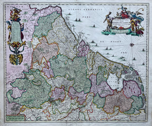 17 provinciën Map of the XVII Provinces - Nicolaes Visscher I - circa 1670