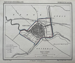 GOUDA - J Kuijper / H Suringar - ca. 1867