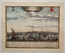 Load image in Gallery view, Amsterdam Aanzicht vanaf het IJ - Frederick de Wit - circa 1685