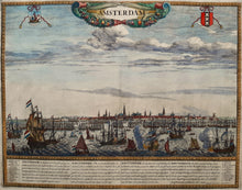 Load image in Gallery view, Amsterdam Aanzicht vanaf het IJ - Frederick de Wit - circa 1685