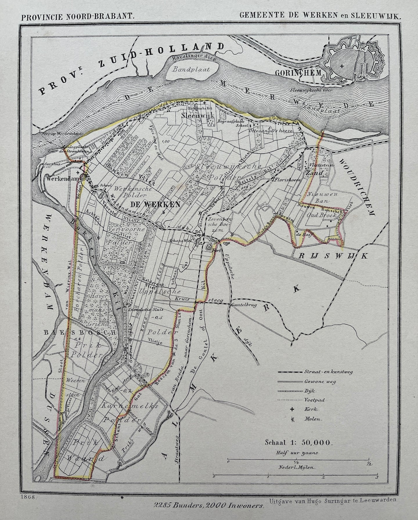 DE WERKEN SLEEUWIJK (Werkendam) - J Kuijper / H Suringar - 1868