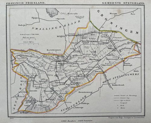 OPSTERLAND - J Kuijper / H Suringar - 1866