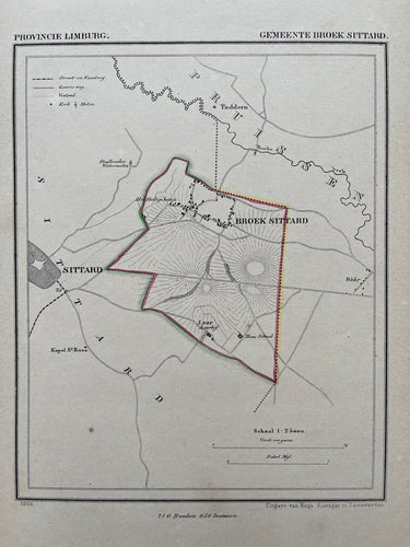 SITTARD: Broeksittard - Kuijper / Suringar - 1866