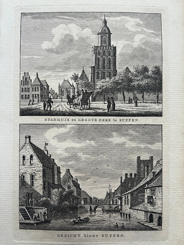 ZUTPHEN Twee gezichten op een blad - Bendorp - 1793