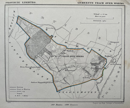UBACH OVER WORMS - Kuijper / Suringar - 1866