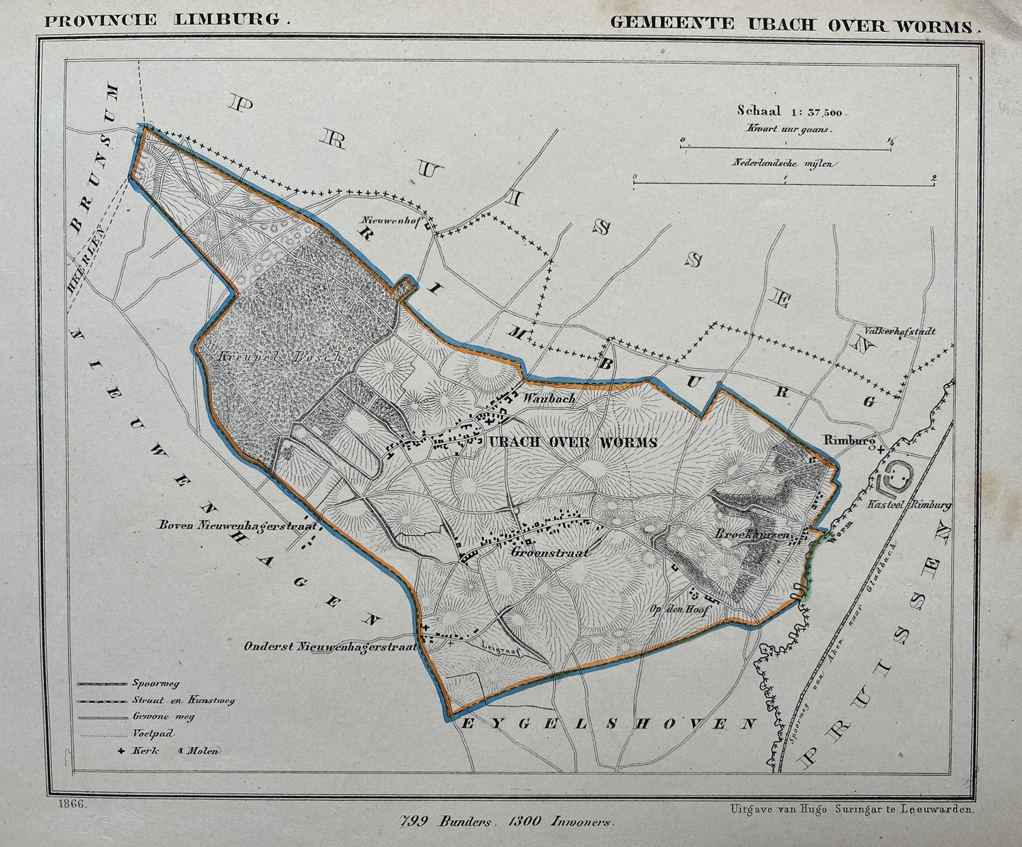 UBACH OVER WORMS - Kuijper / Suringar - 1866