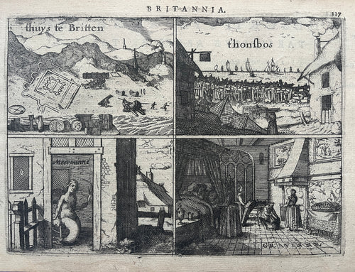KATWIJK AAN ZEE Huys te Britten - J Jansz / L Guicciardini - 1616