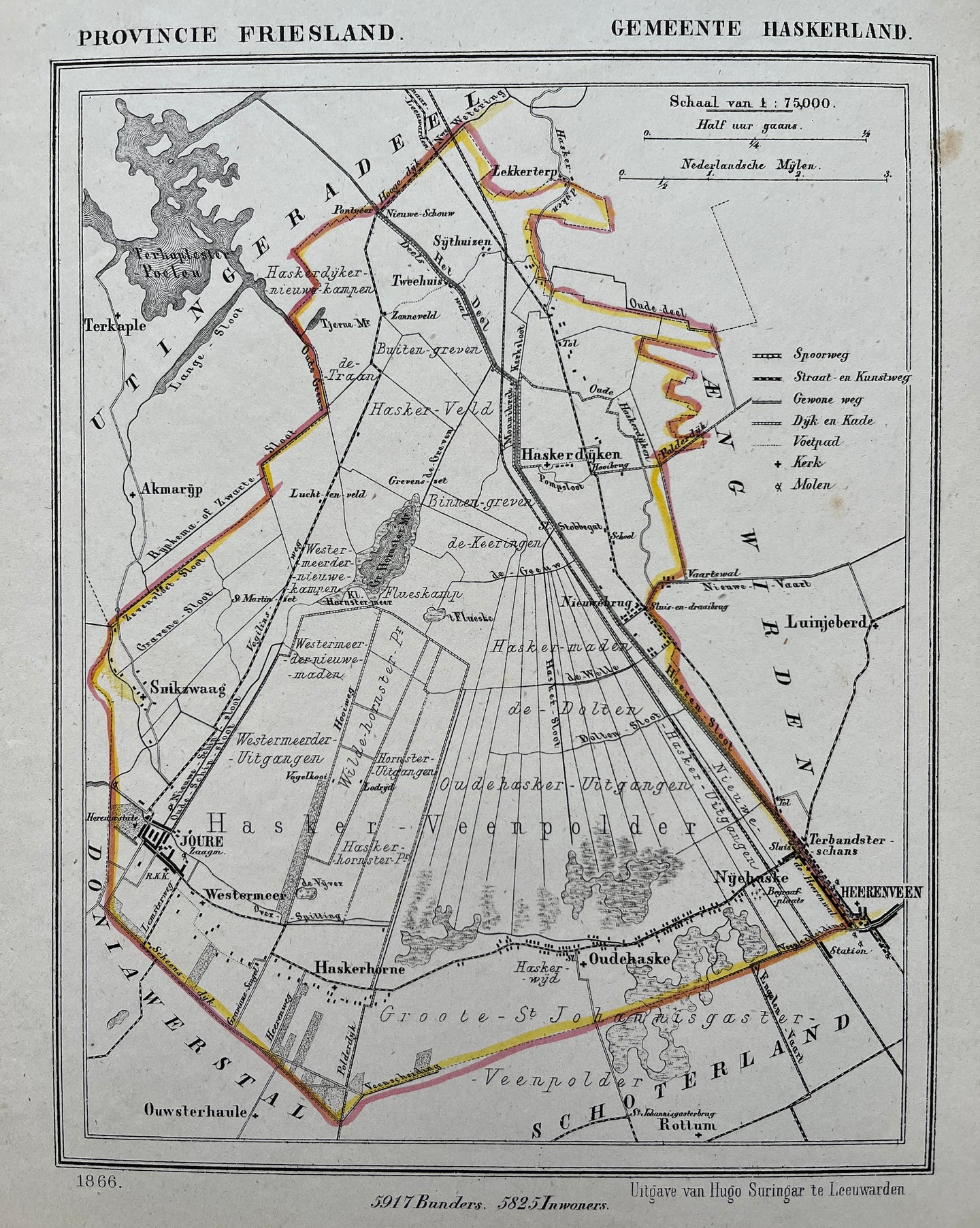 HASKERLAND - Kuijper/Suringar - 1866