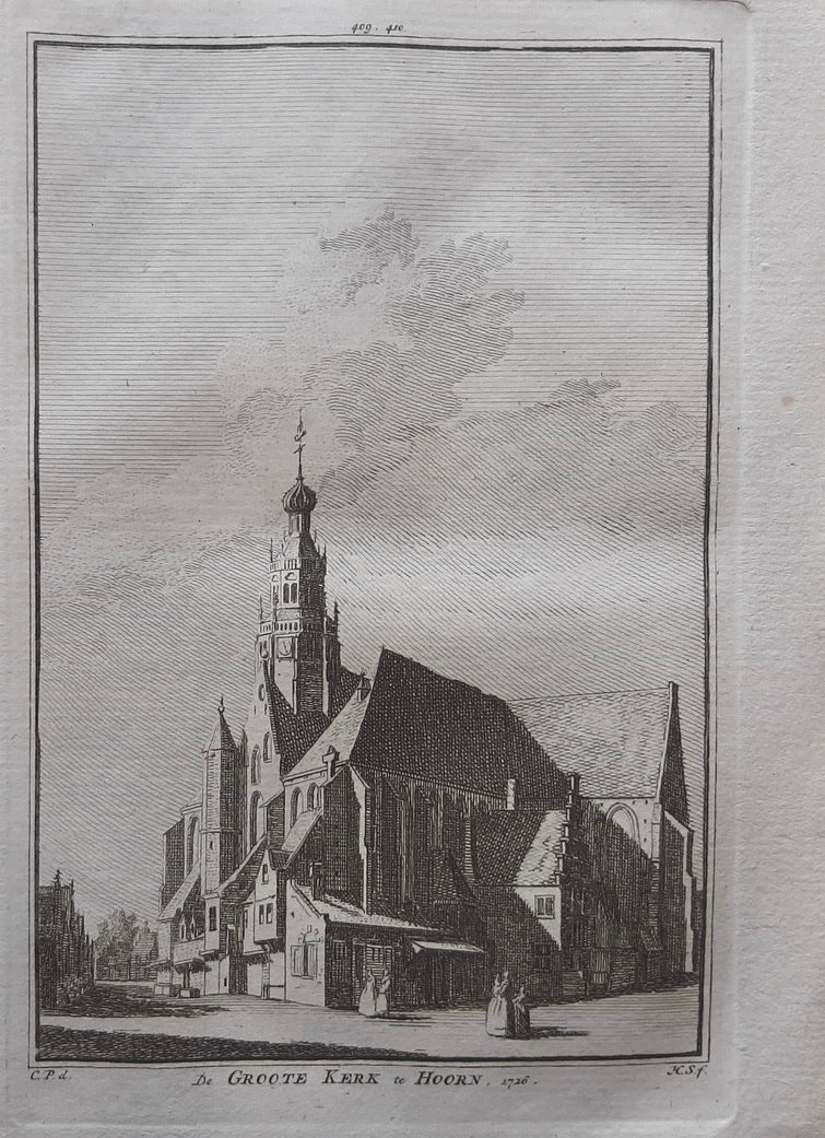 HOORN Grote kerk - H Spilman - ca. 1750