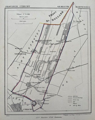 MAARTENSDIJK - Kuijper/Suringar - 1867