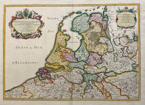 7 provinciën Map of the Seven United Provinces - AH Jaillot - 1700