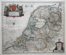 Load image in Gallery view, 7 provinciën Map of the Seven United Provinces - J Blaeu - 1662