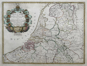 7 provinciën Map of the Seven United Provinces - F de la Pointe / G Danet - circa 1720