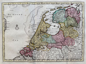 7 provinciën Map of the Seven United Provinces - JB Elwe & DM Langeveld - 1786