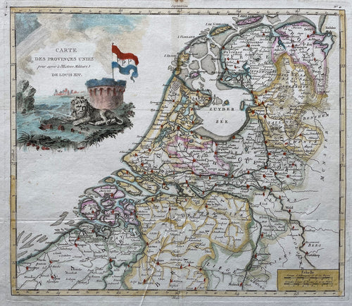 7 provinciën Map of the Seven United Provinces - E Philippe de Prétot - 1787