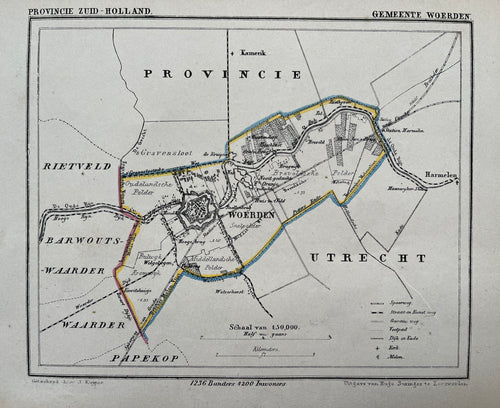 WOERDEN - Kuijper / Suringar - ca. 1867