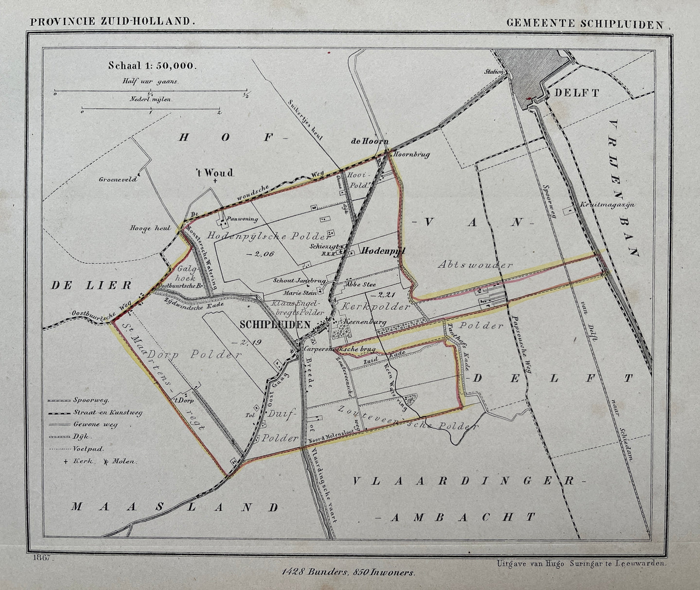 SCHIPLUIDEN - Kuijper / Suringar - 1867