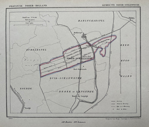 NOORD - SCHARWOUDE - Kuijper / Suringar - 1865